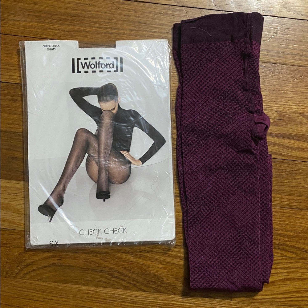 Wolford NIB Check Check XS